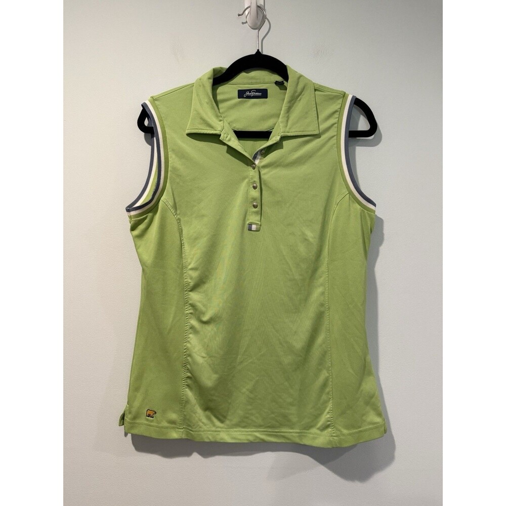 Jack Nicklaus Golf Polo Top Women LG Stretch Athletic Travel Active Pickleball